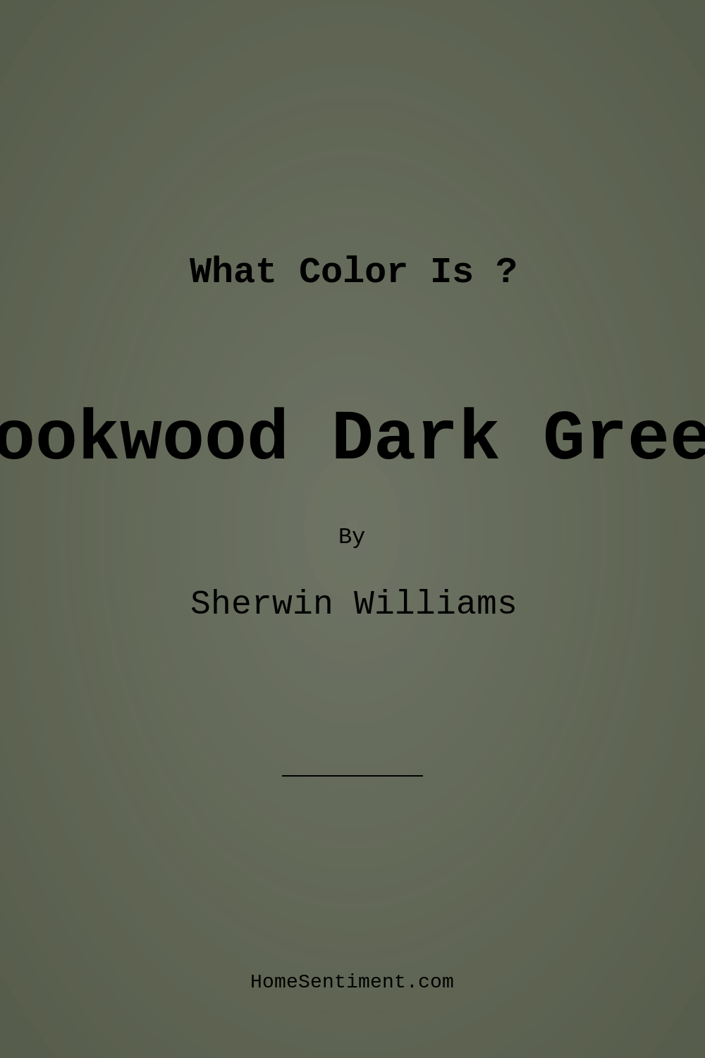 Rookwood Dark Green SW 2816 by Sherwin Williams
