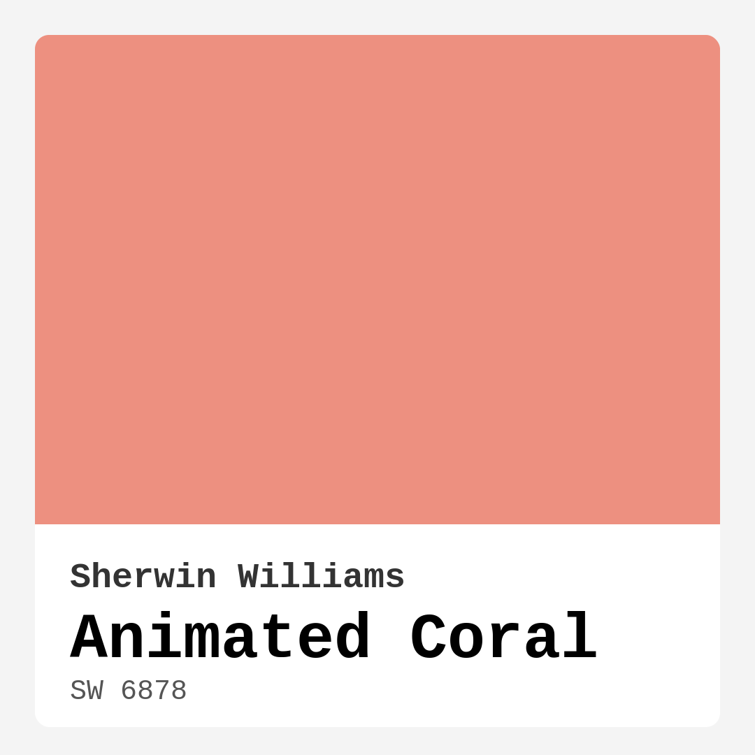 Animated Coral SW 6878 by Sherwin Williams