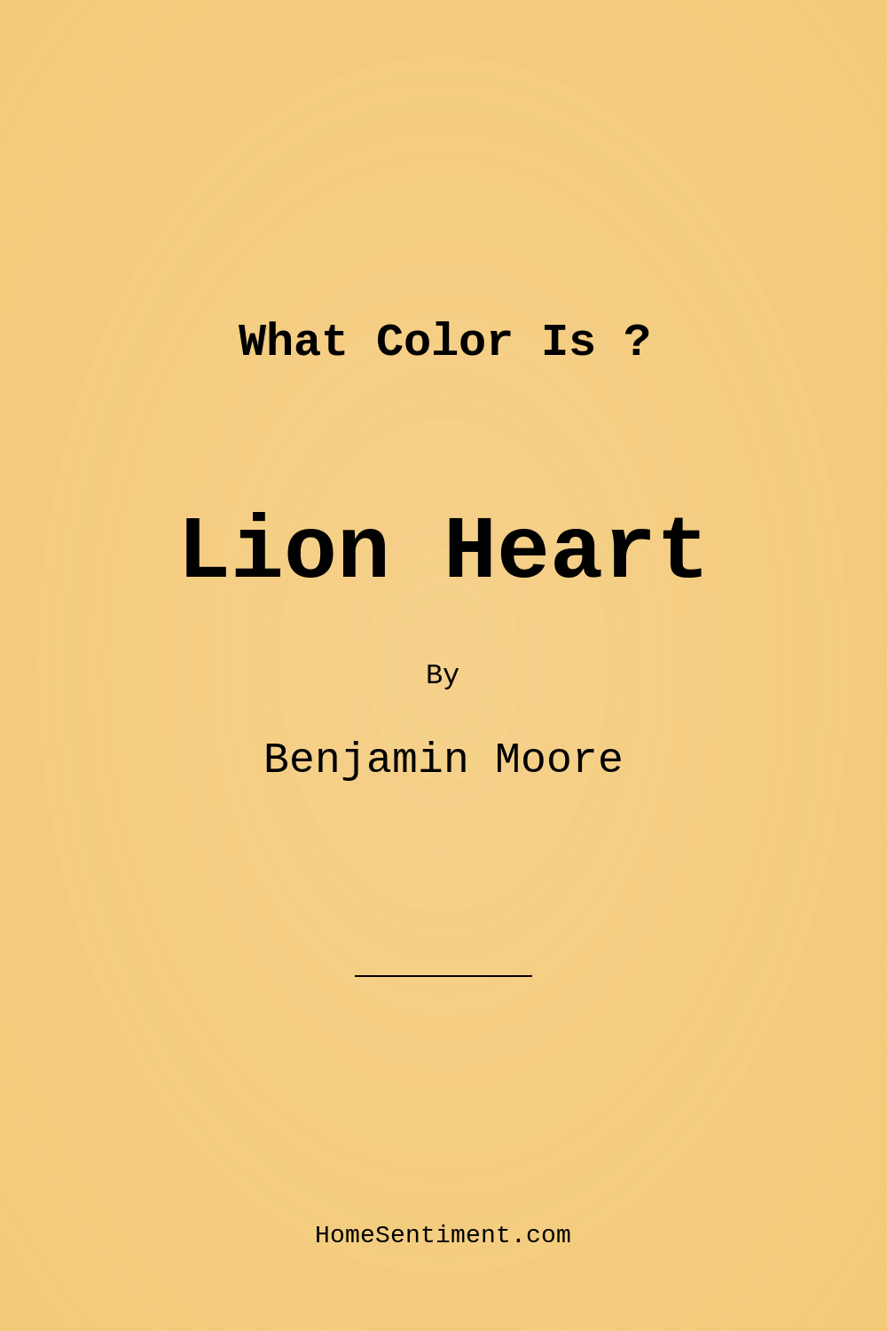 Lion Heart 306 by Benjamin Moore