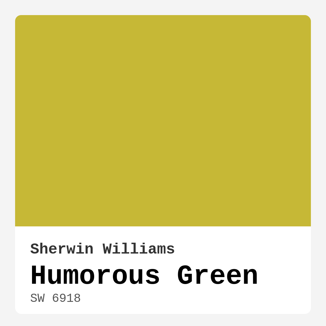 Sherwin Williams Humorous Green SW 6918 Real Images