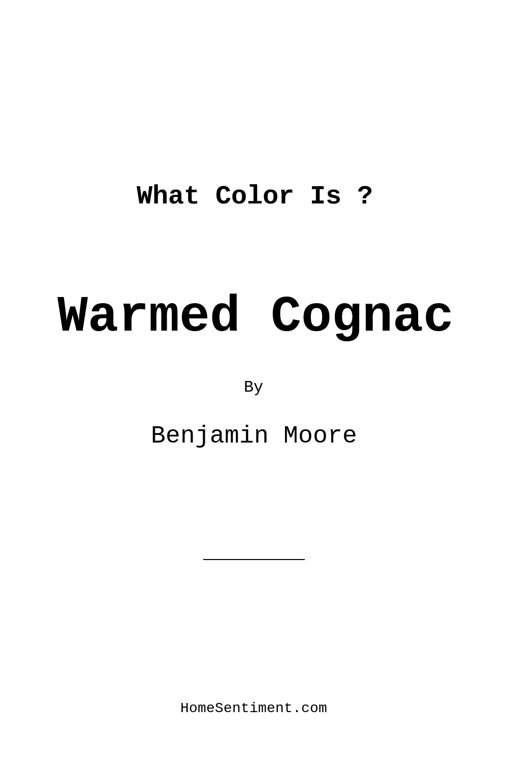 Warmed Cognac AF-235 by Benjamin Moore