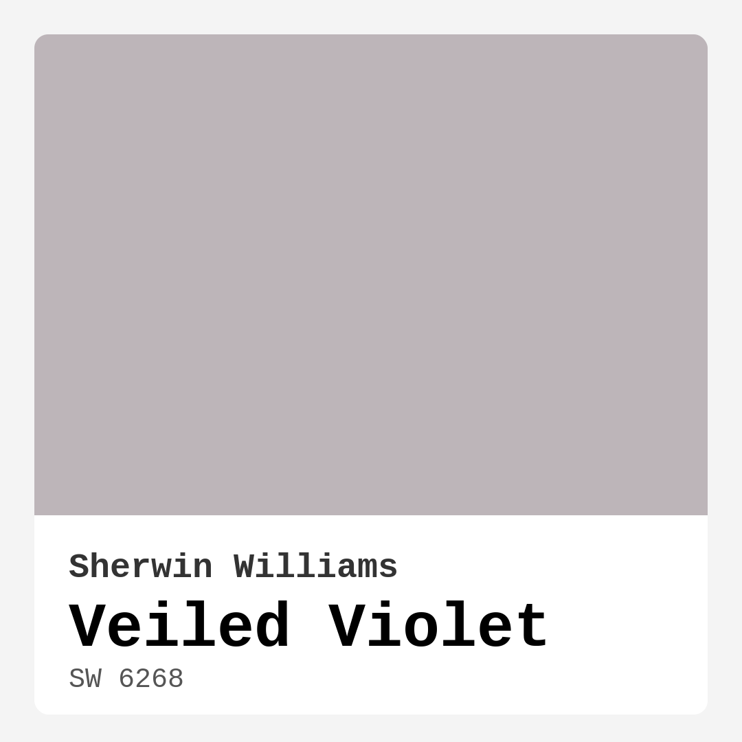 Veiled Violet SW 6268 by Sherwin Williams