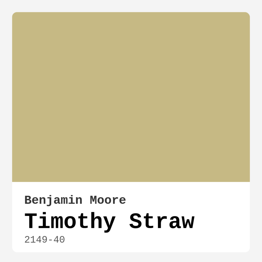 Timothy Straw 2149-40 by Benjamin Moore