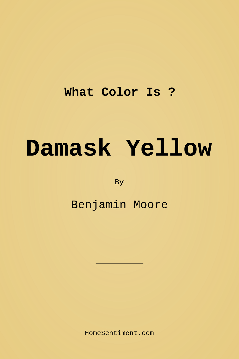 Damask Yellow CW-400 by Benjamin Moore