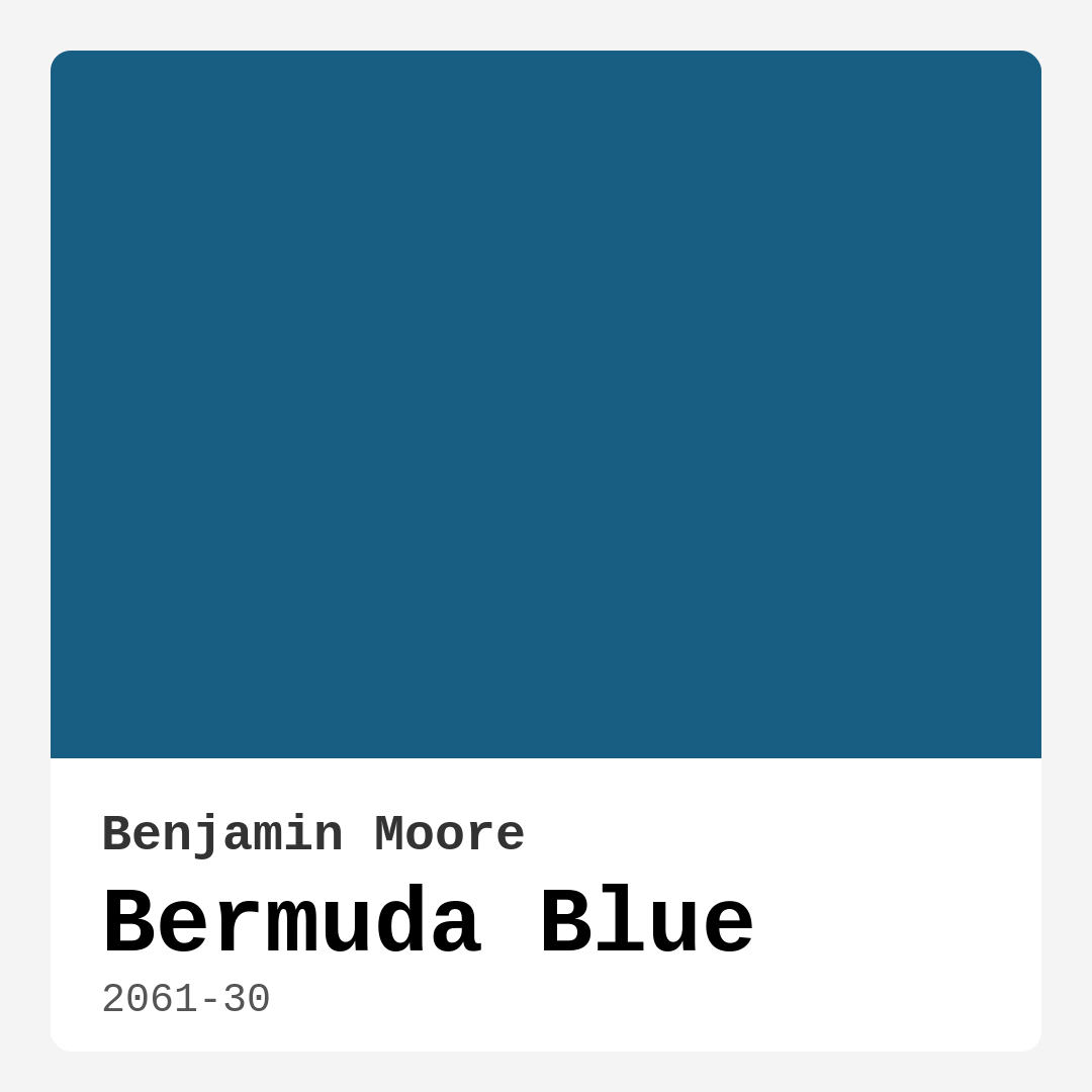 Bermuda Blue 2061-30 by Benjamin Moore