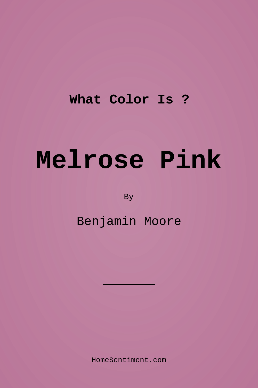 Melrose Pink 1363 by Benjamin Moore
