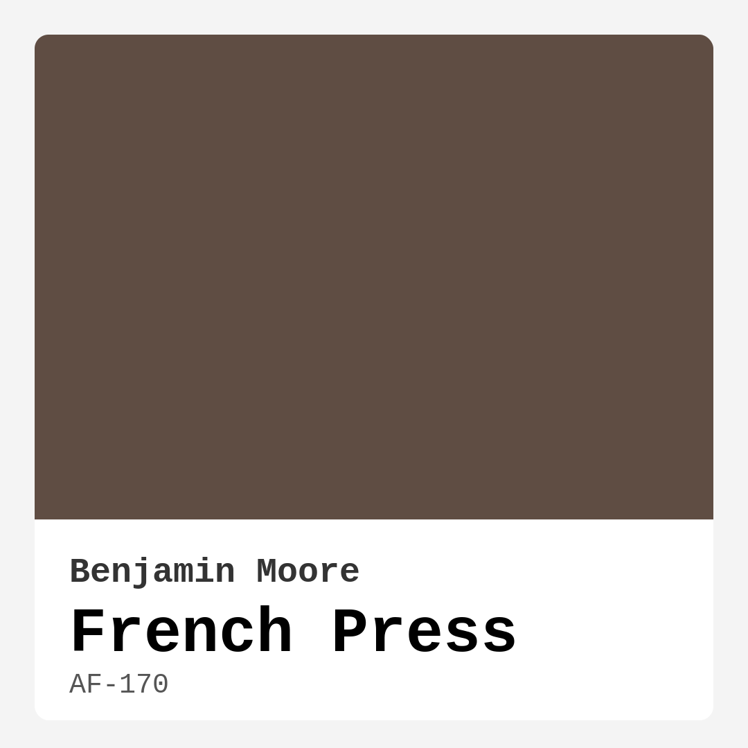 French Press AF-170 by Benjamin Moore