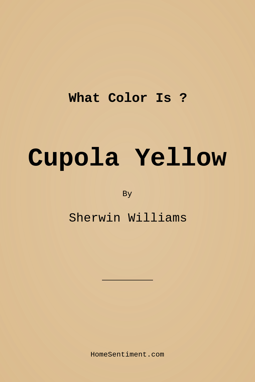 Cupola Yellow SW 7692 by Sherwin Williams