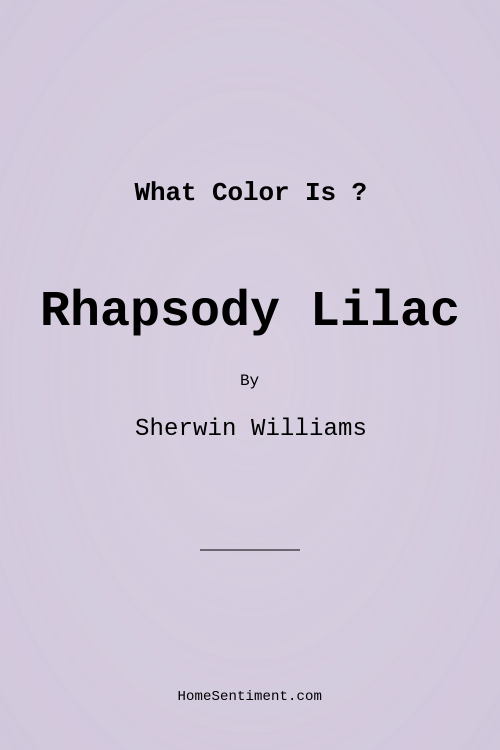 Rhapsody Lilac SW 6828 by Sherwin Williams