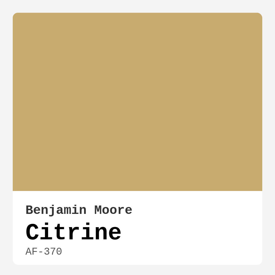Citrine AF-370 by Benjamin Moore