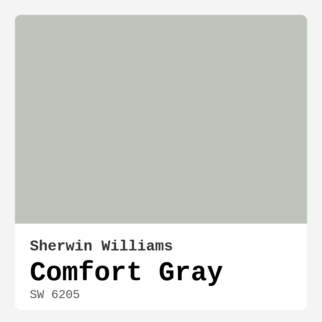Sherwin Williams Comfort Gray SW 6205 Real Images