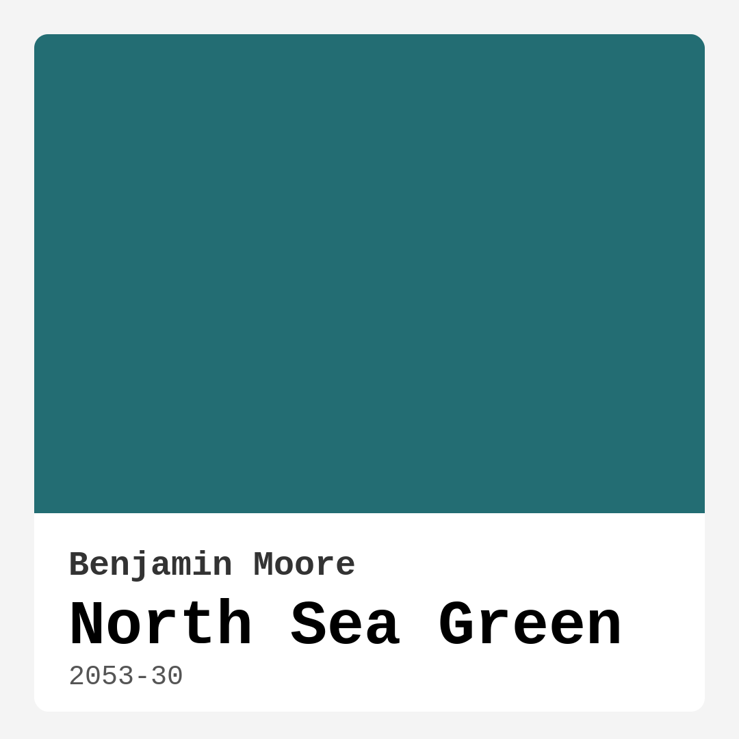 North Sea Green 2053-30 by Benjamin Moore