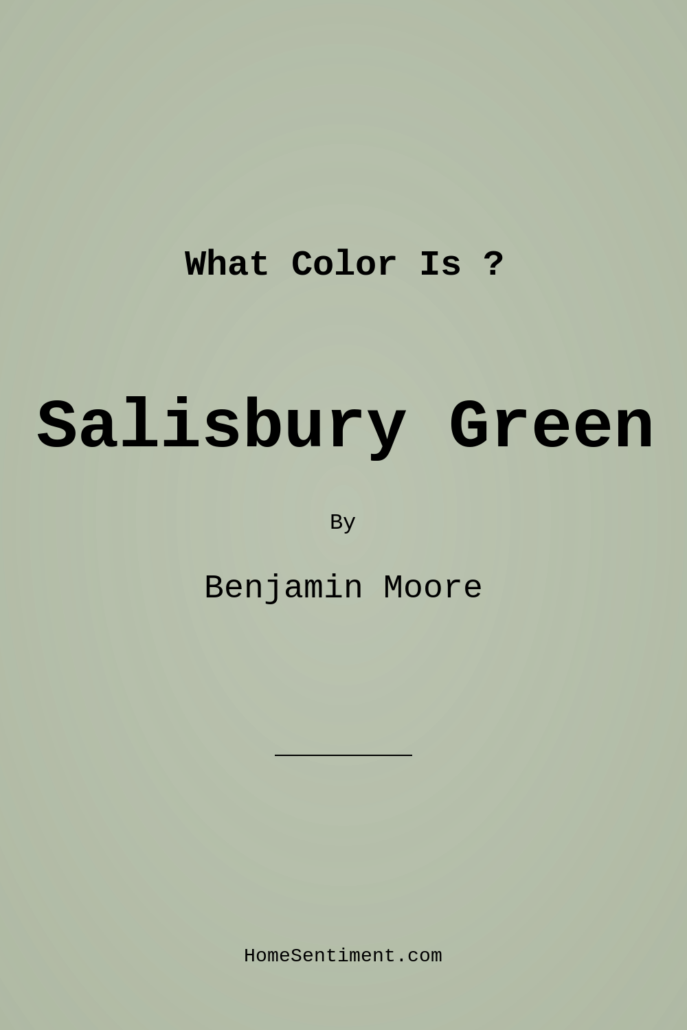 Salisbury Green HC-139 by Benjamin Moore