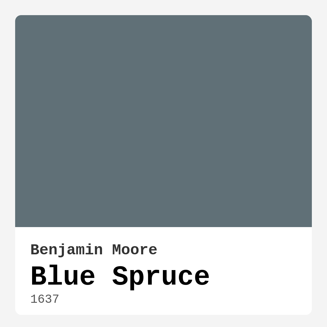 Blue Spruce 1637 by Benjamin Moore
