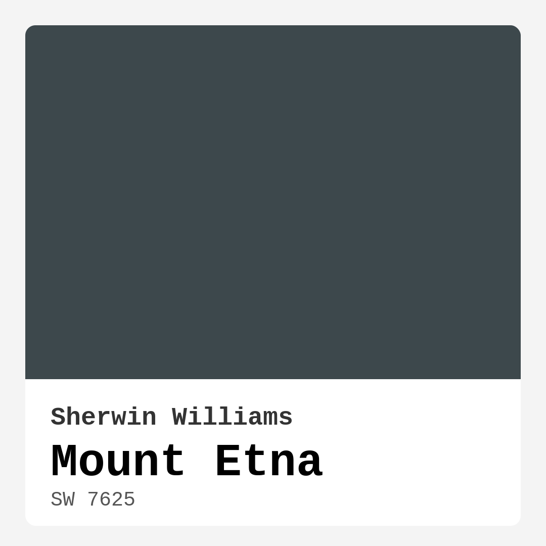 Mount Etna SW 7625 by Sherwin Williams