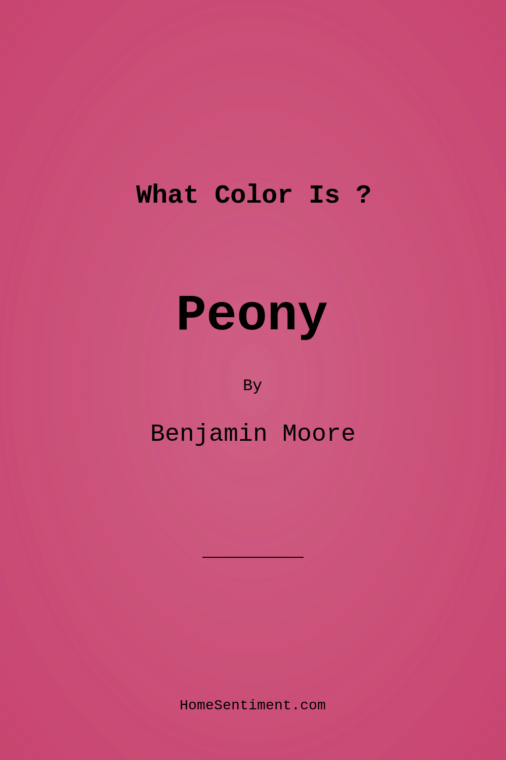 Peony 2079-30 by Benjamin Moore