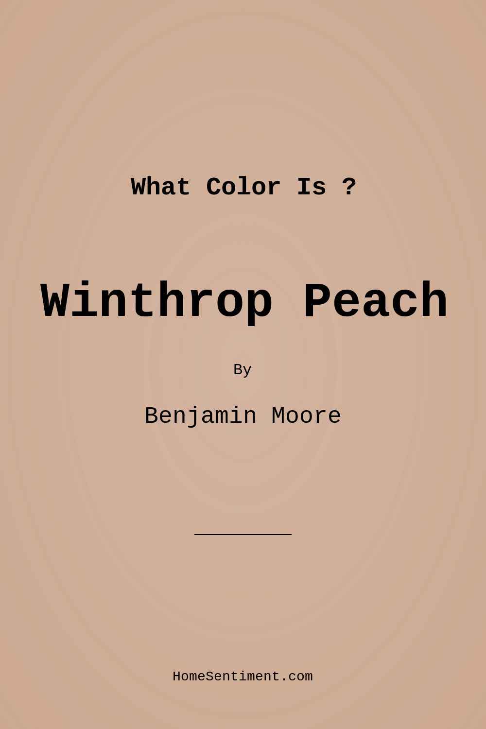 Winthrop Peach HC-55 by Benjamin Moore