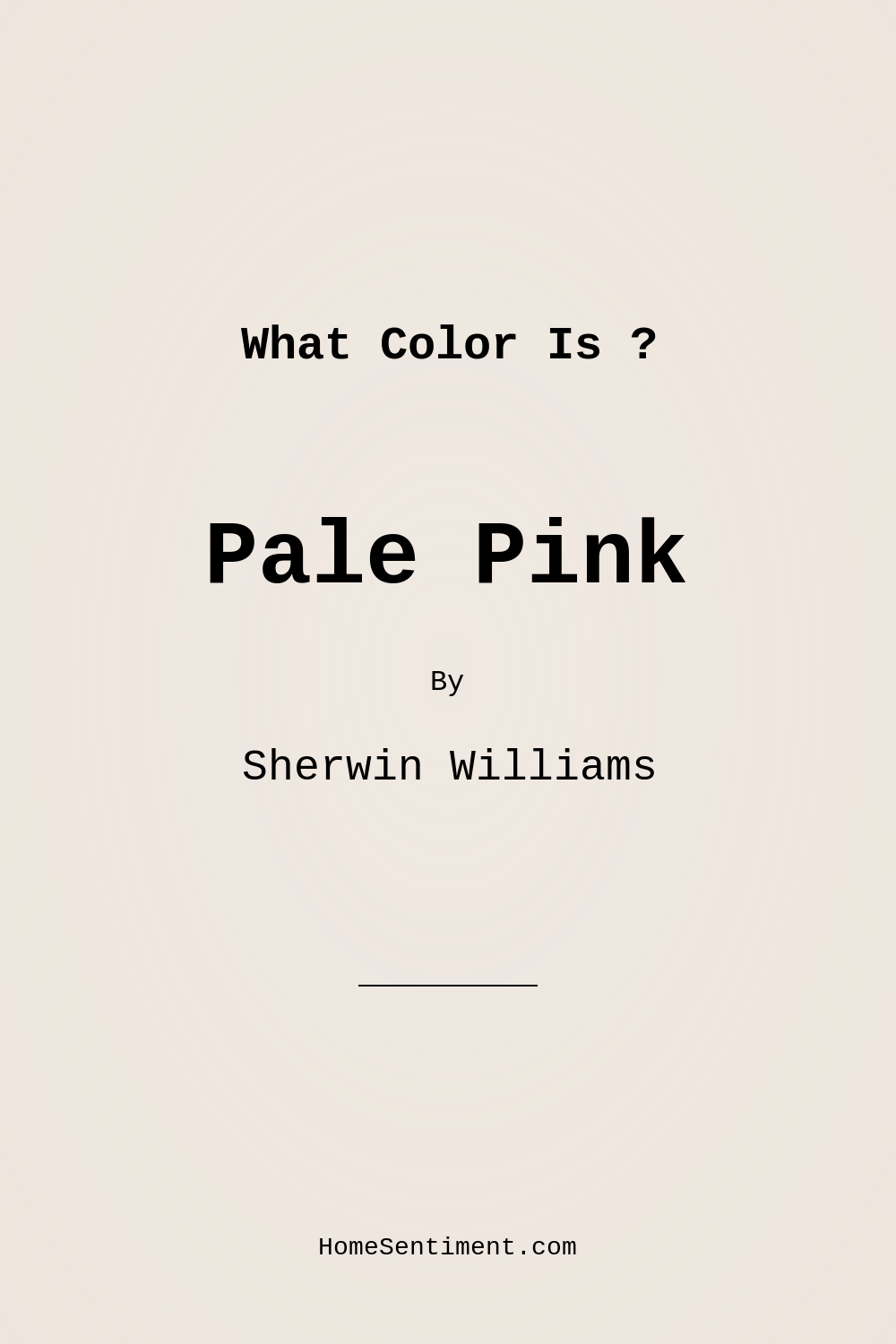 Pale Pink SW 9696 by Sherwin Williams