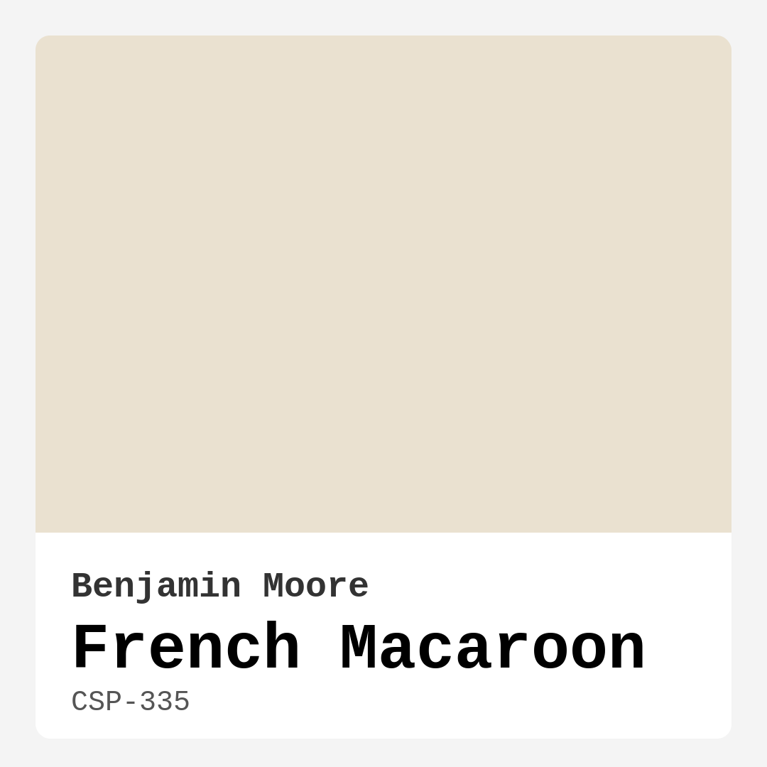 French Macaroon CSP-335 by Benjamin Moore