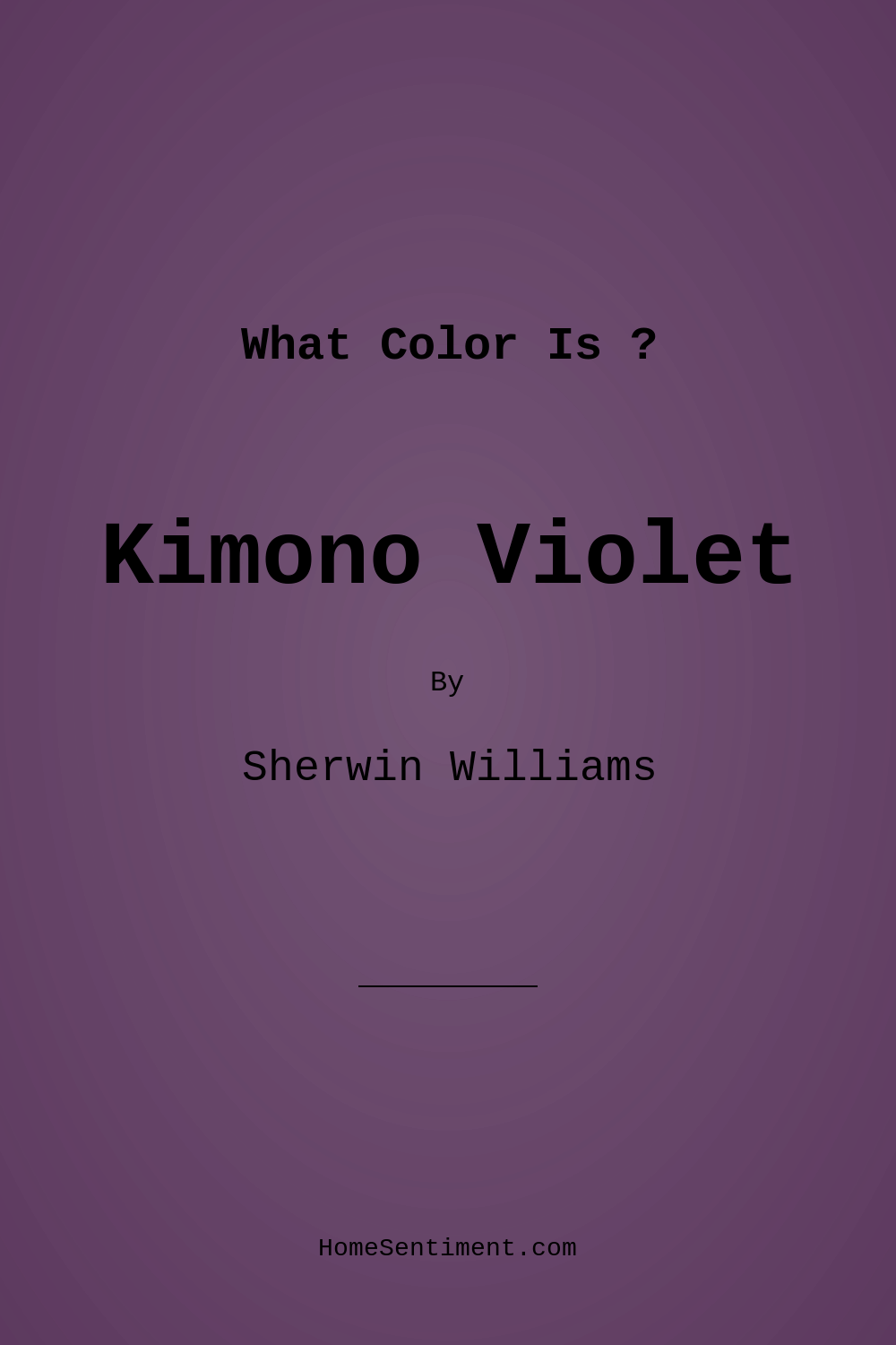 Kimono Violet SW 6839 by Sherwin Williams