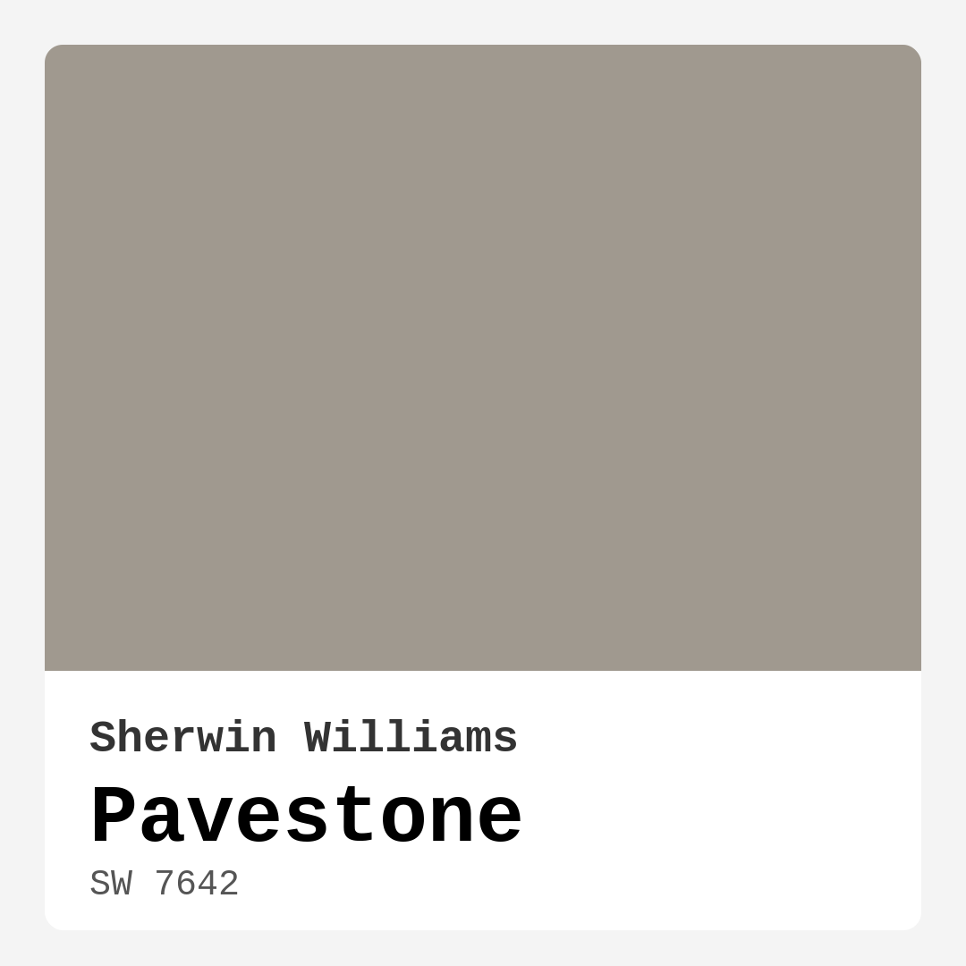 Pavestone SW 7642 by Sherwin Williams