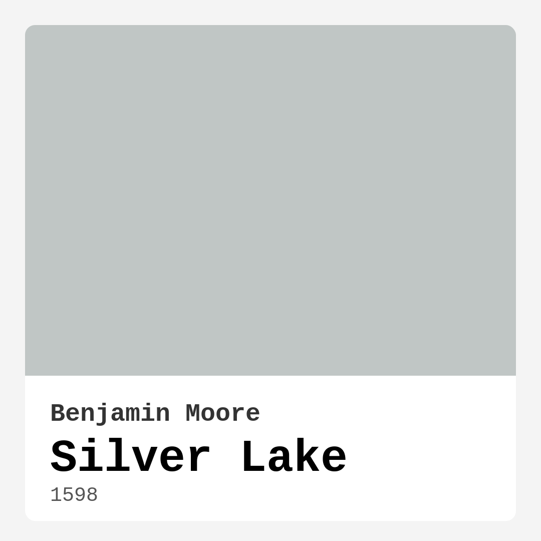 Benjamin Moore Silver Lake 1598 Real Images