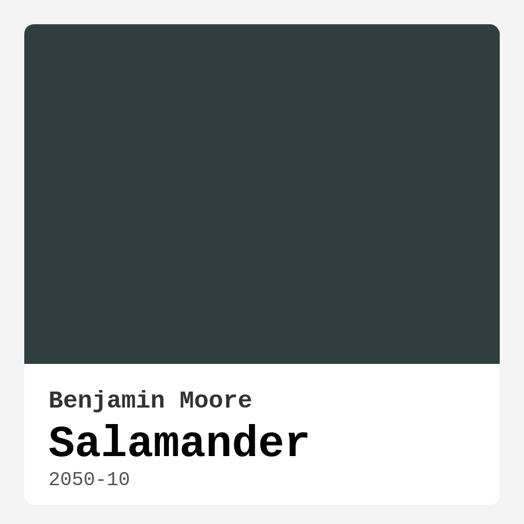 Benjamin Moore Salamander 2050-10 Real Images