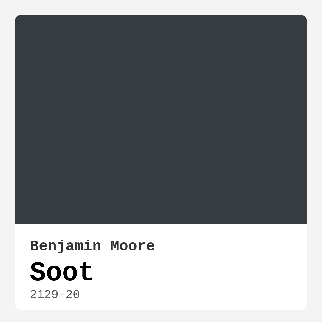 Soot 2129-20 by Benjamin Moore