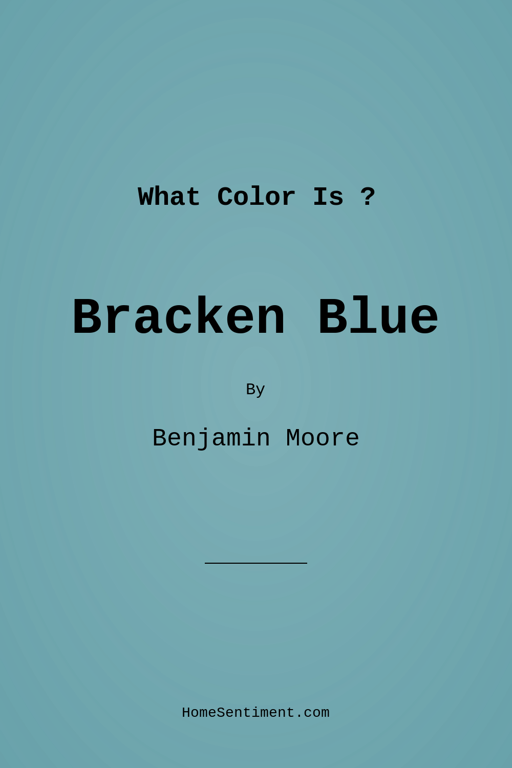Bracken Blue CW-600 by Benjamin Moore