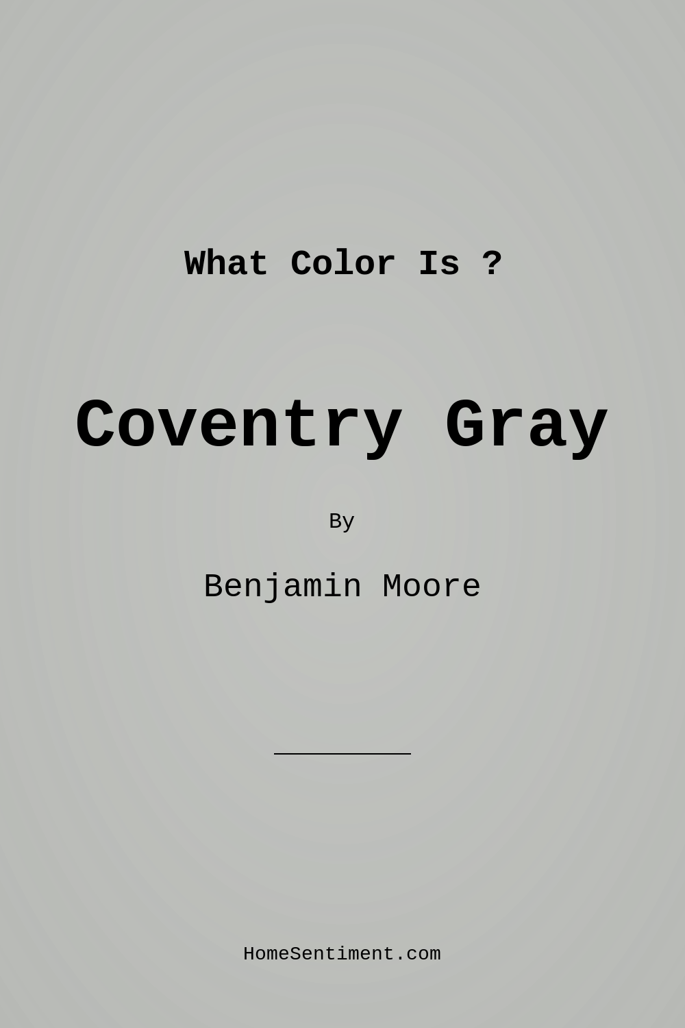 Coventry Gray HC-169 by Benjamin Moore