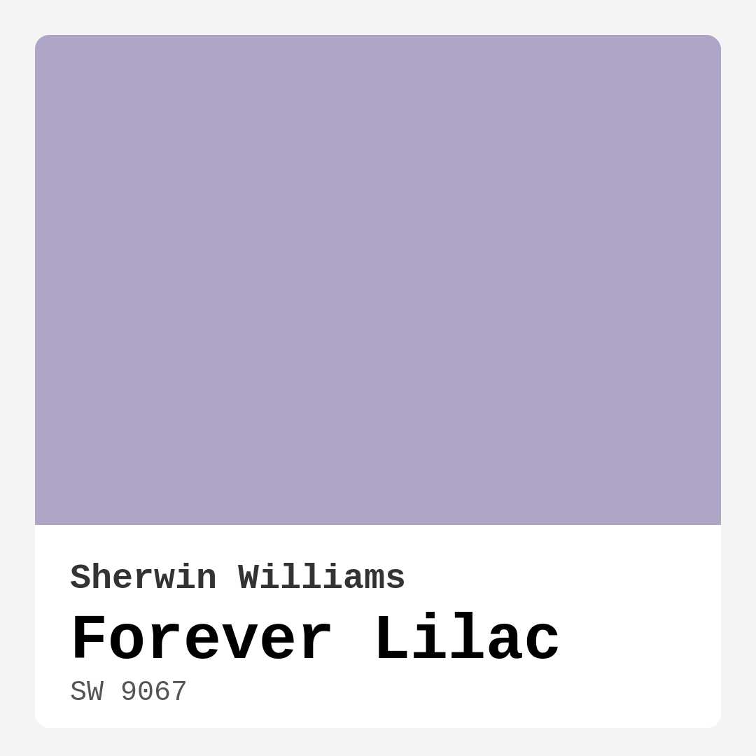 Sherwin Williams Forever Lilac SW 9067 Real Images