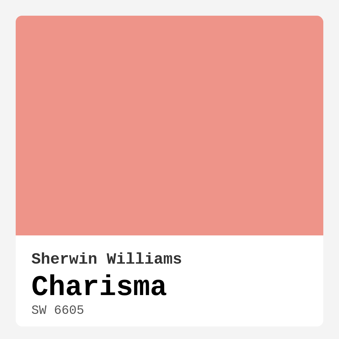 Charisma SW 6605 by Sherwin Williams