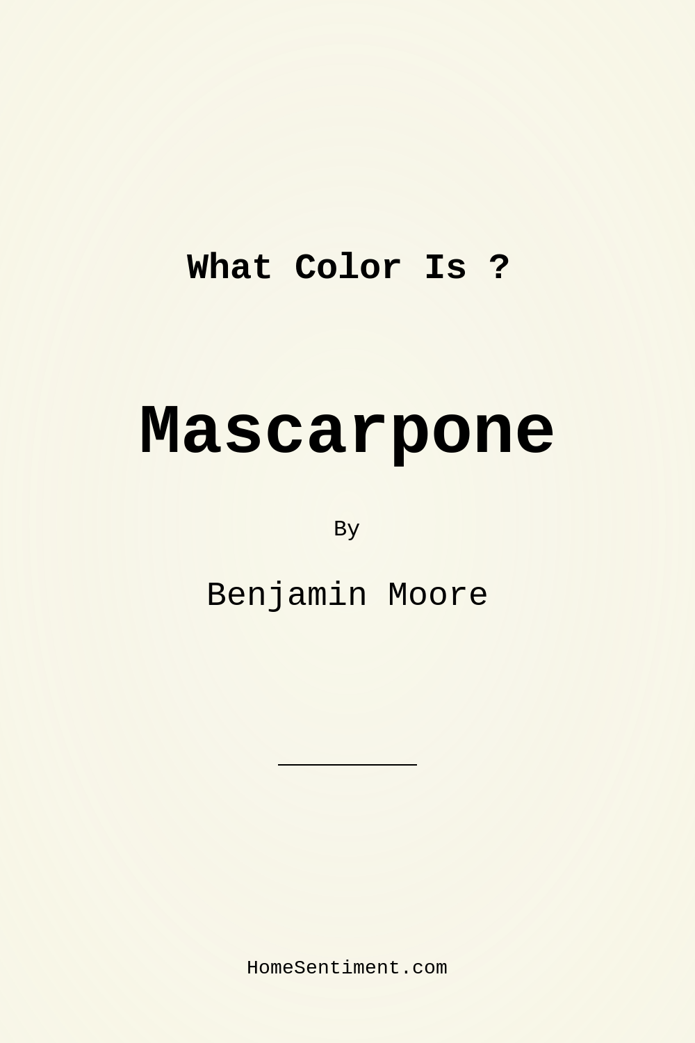 Mascarpone AF-20 by Benjamin Moore