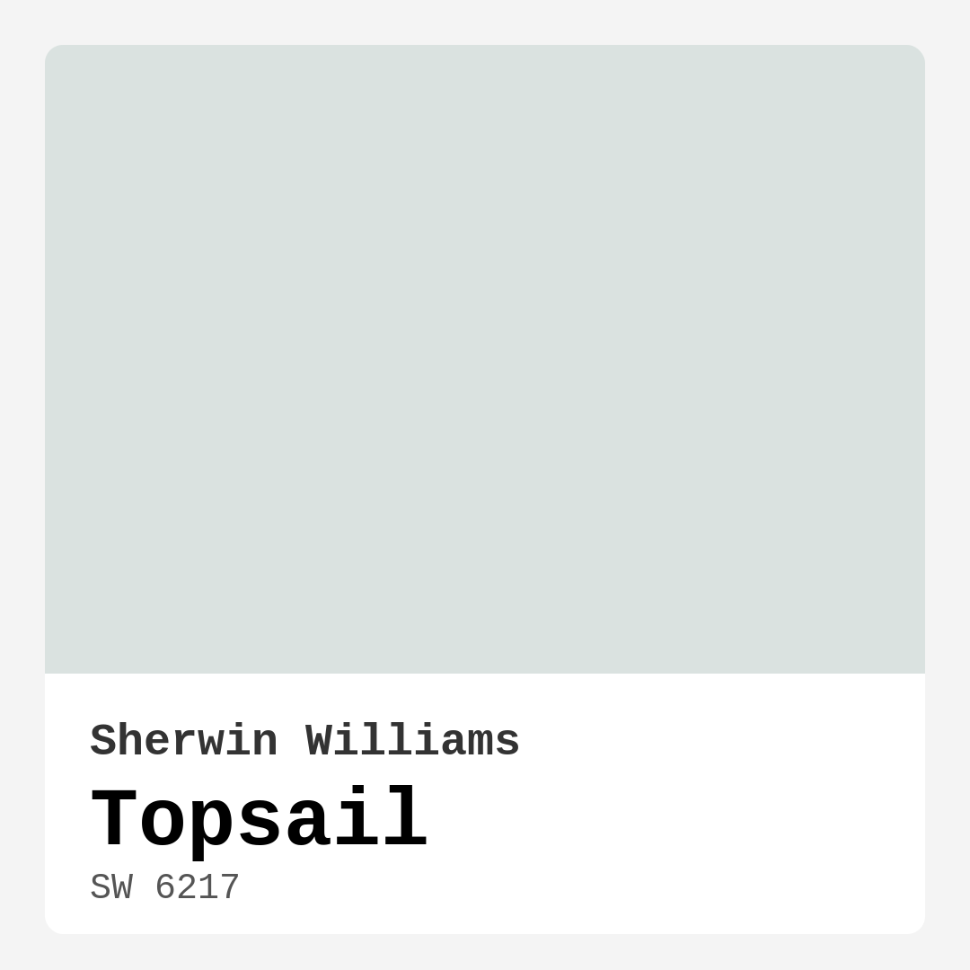 Topsail SW 6217 by Sherwin Williams