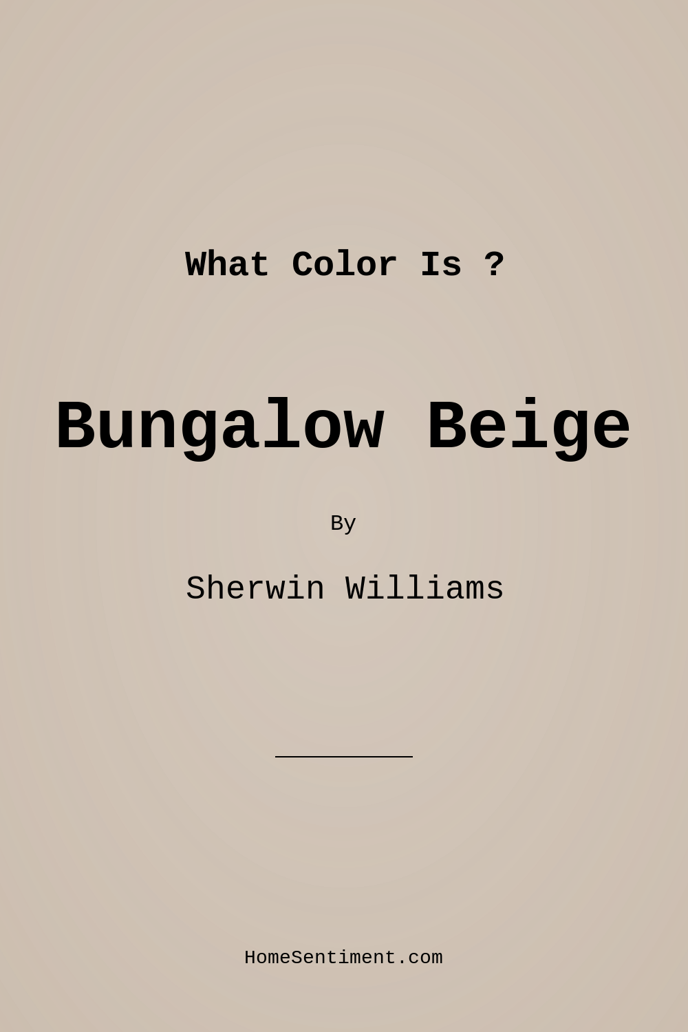 Bungalow Beige SW 7511 by Sherwin Williams