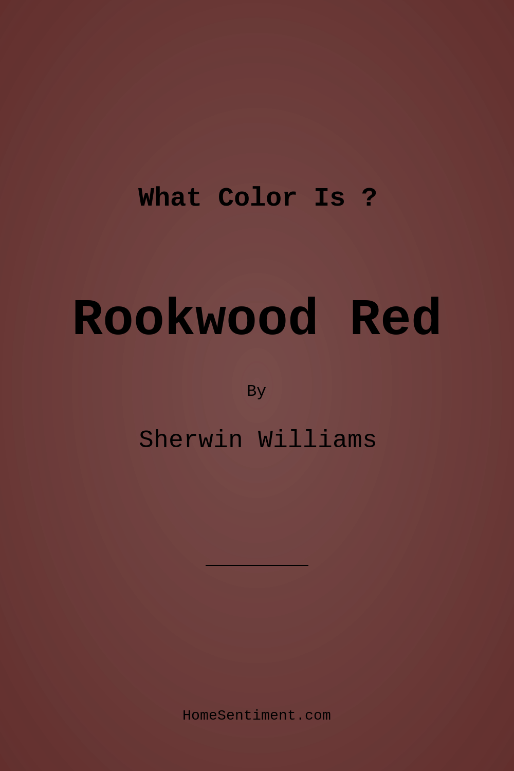 Rookwood Red SW 2802 by Sherwin Williams