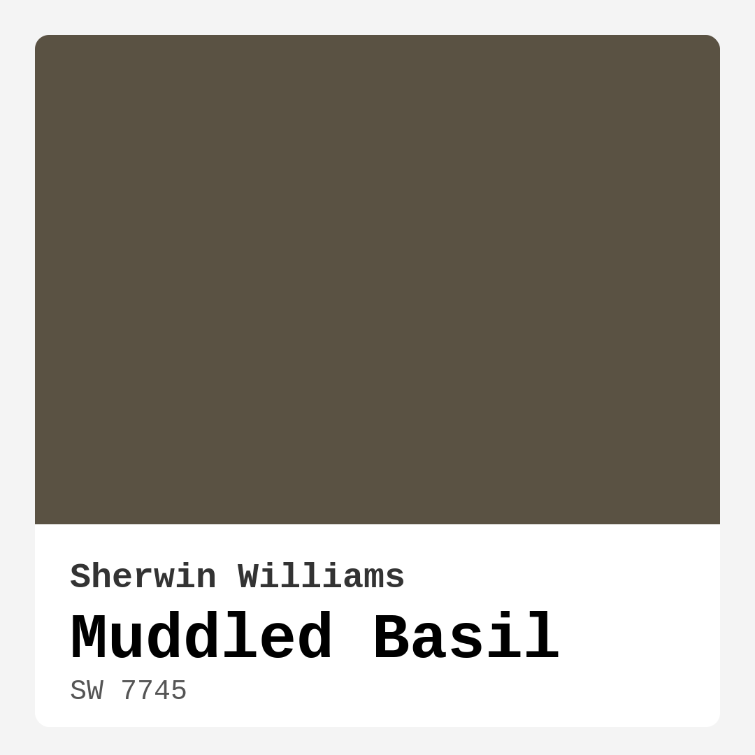 Muddled Basil SW 7745 by Sherwin Williams