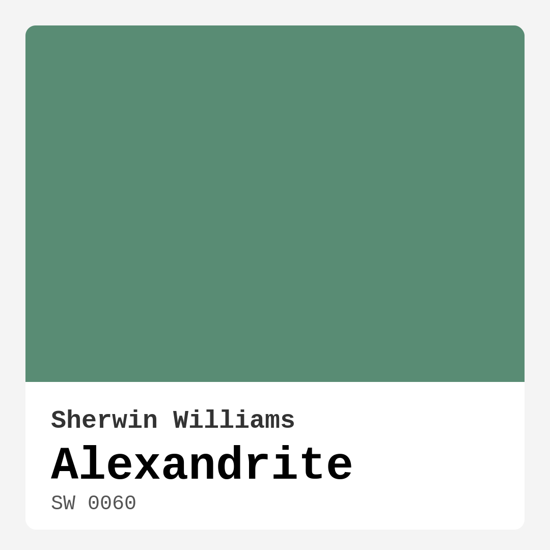Alexandrite SW 0060 by Sherwin Williams