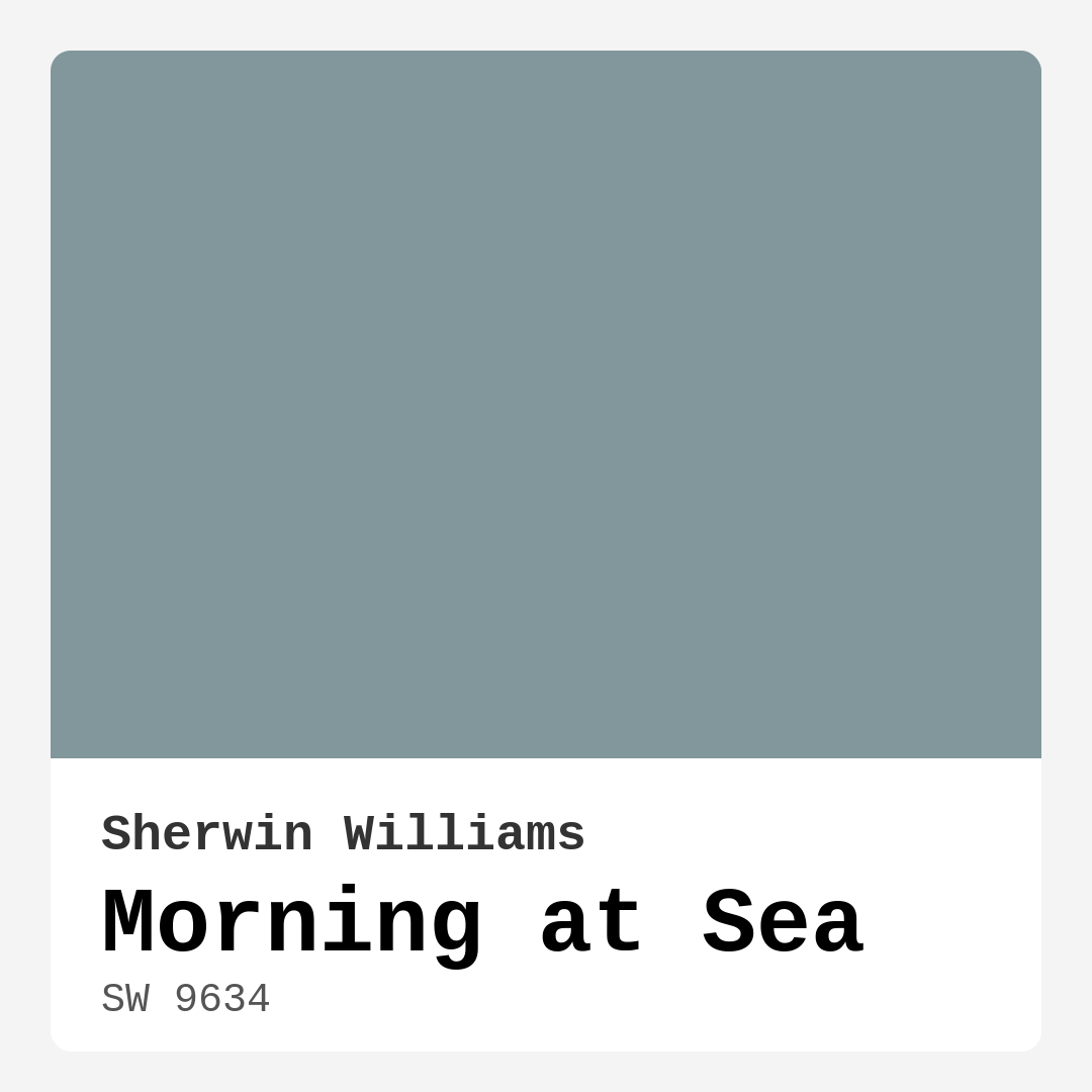 Morning at Sea SW 9634 by Sherwin Williams