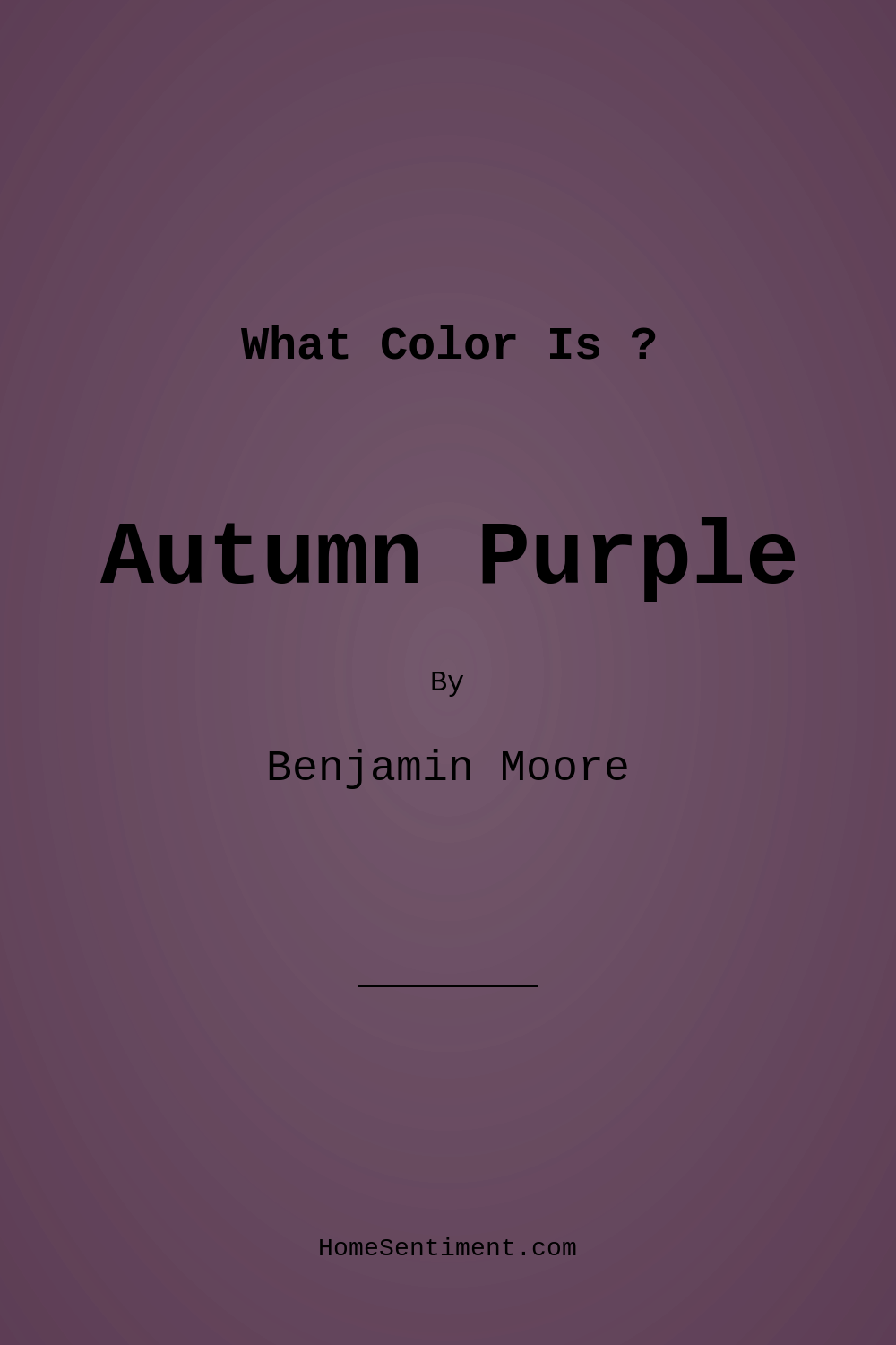 Autumn Purple 2073-20 by Benjamin Moore