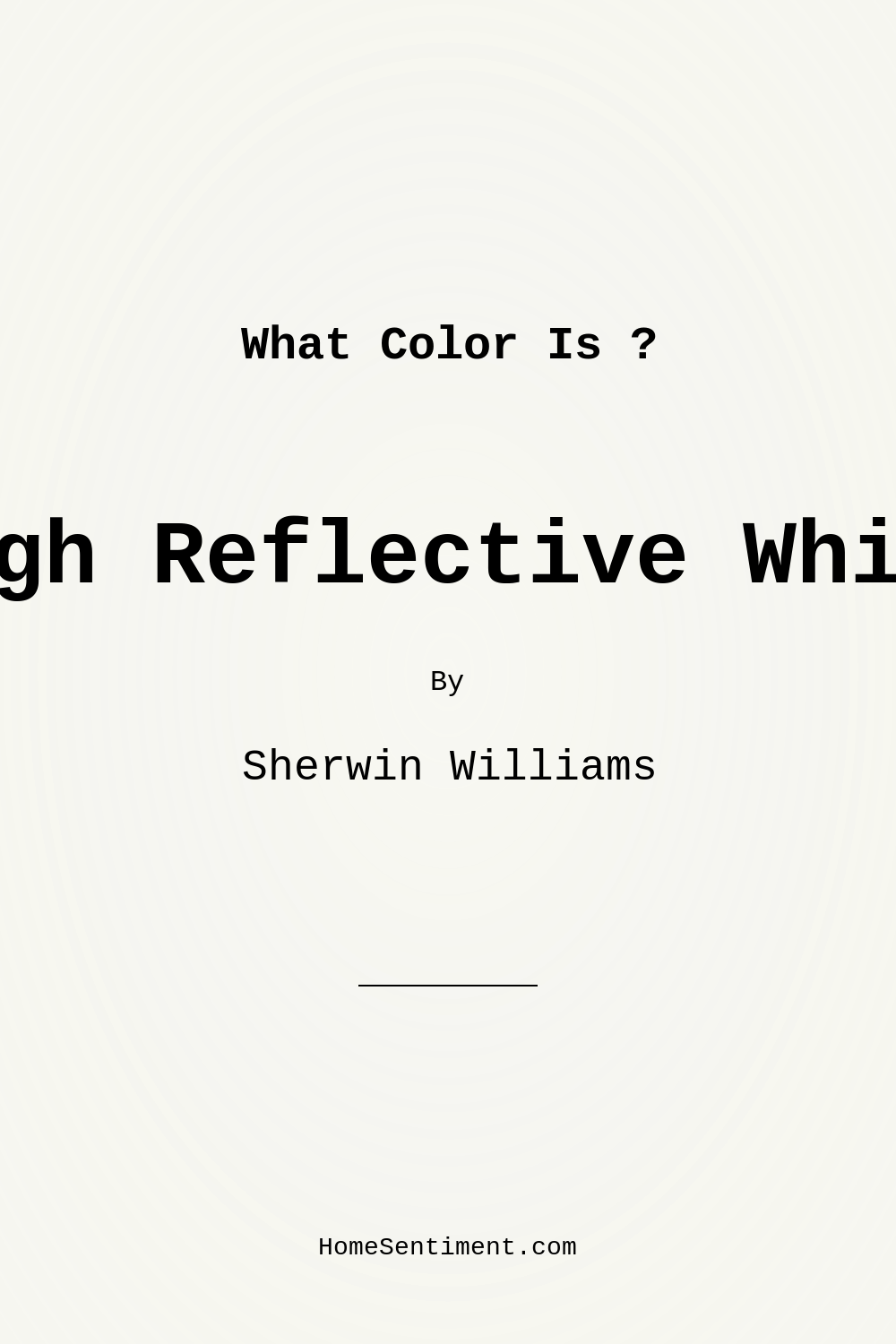 High Reflective White SW 7757 by Sherwin Williams