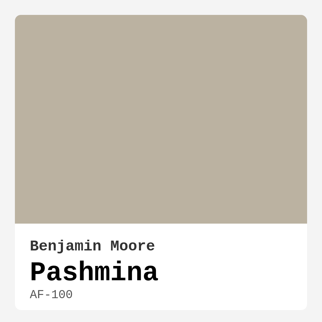 Benjamin Moore Pashmina AF-100 Real Images