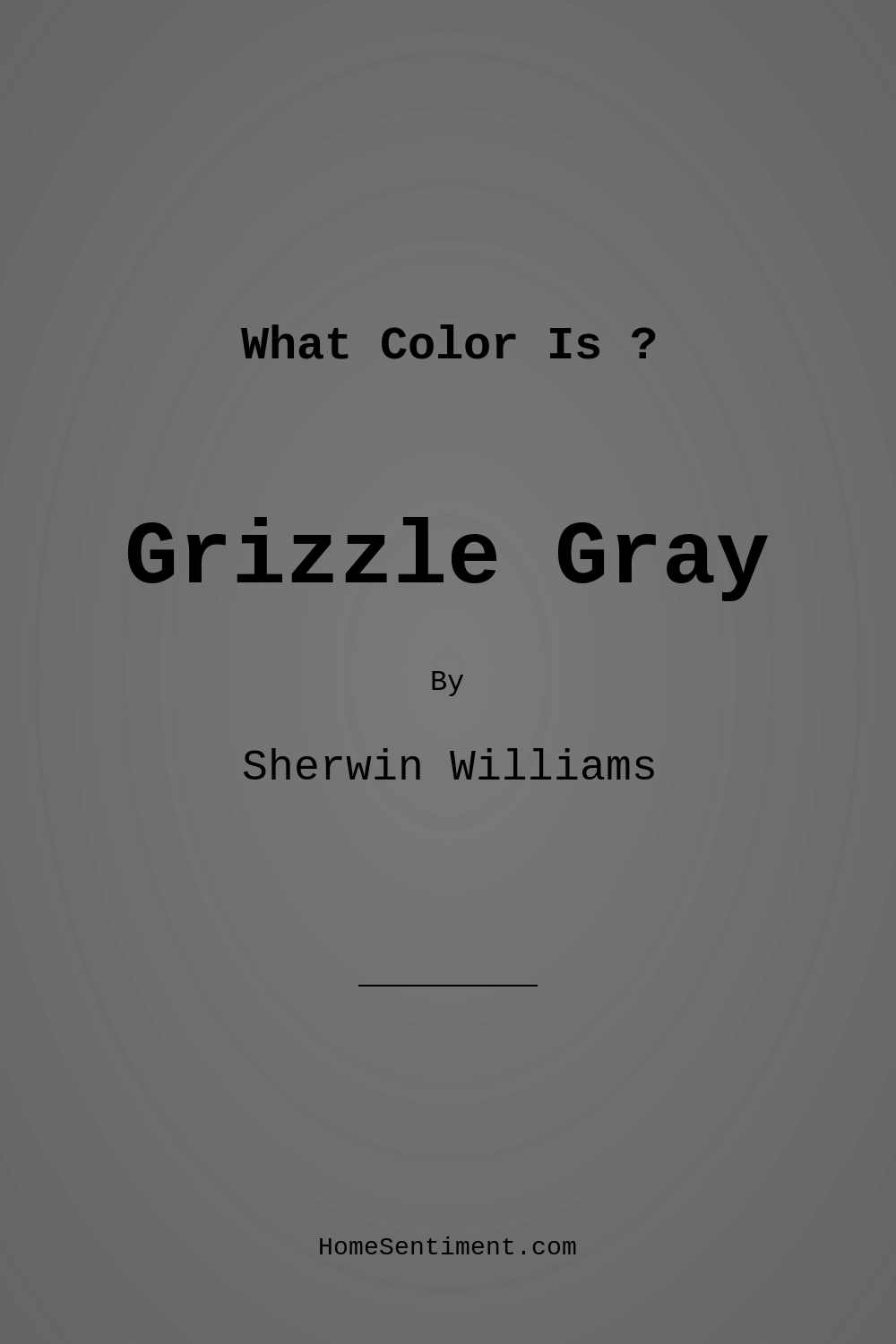 Grizzle Gray SW 7068 by Sherwin Williams
