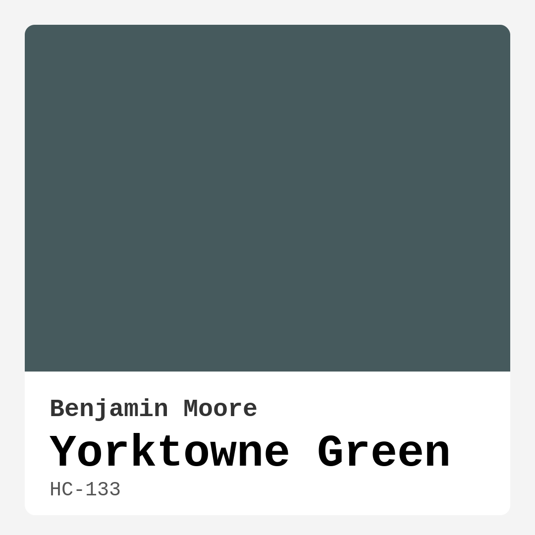 Yorktowne Green HC-133 by Benjamin Moore