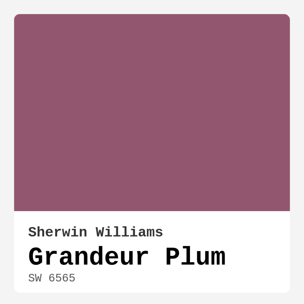 Grandeur Plum SW 6565 by Sherwin Williams