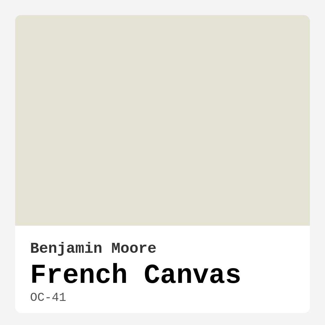 French Canvas OC-41 by Benjamin Moore
