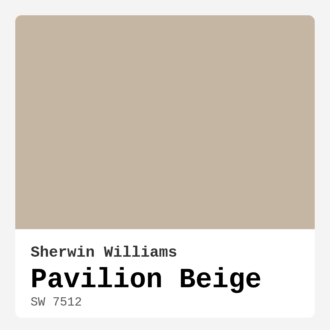 Pavilion Beige SW 7512 by Sherwin Williams