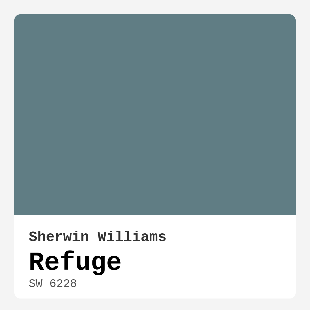 Refuge SW 6228 by Sherwin Williams
