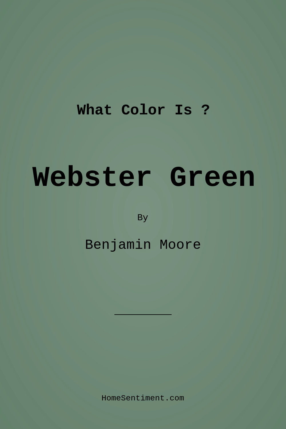 Webster Green HC-130 by Benjamin Moore