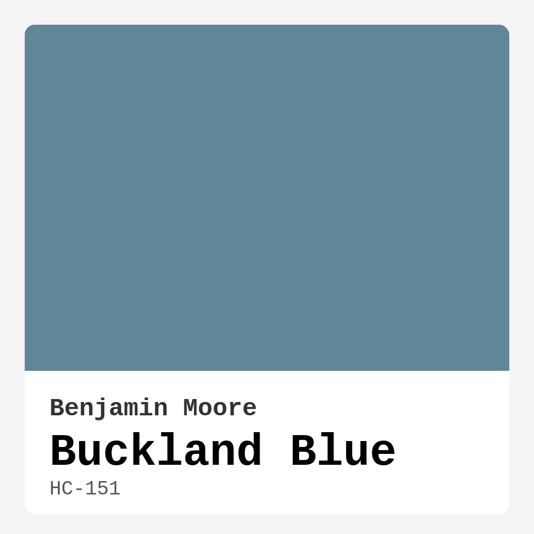 Buckland Blue HC-151 by Benjamin Moore